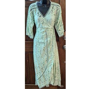 ASOS Teal Blue Maternity Wrap Dress (Women's Size 6 US)